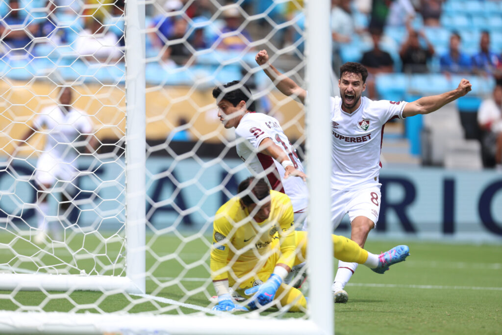 Germán Cano comemora gol do Fluminense contra a Inter de Milão no Mundial de Clubes