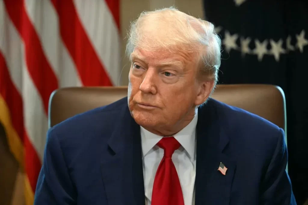 Donald Trump falando sobre cessar-fogo em Gaza