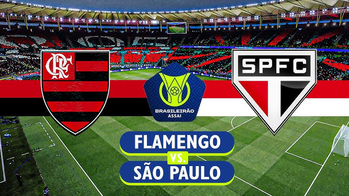 Flamengo e São Paulo em campo no Maracanã