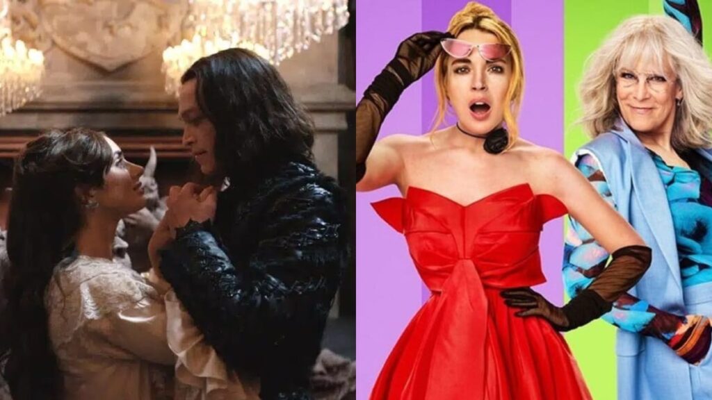 Cenas dos filmes em cartaz, incluindo Drácula, Uma Sexta-feira Mais Louca Ainda