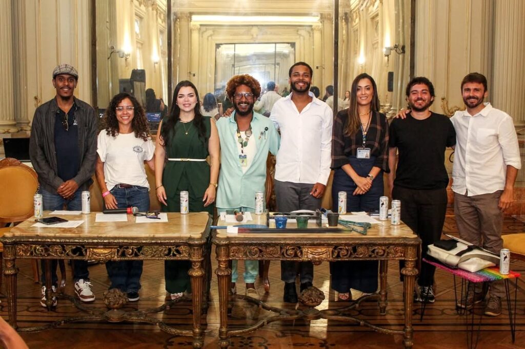 Debate sobre economia circular e sustentabilidade na Câmara do Rio, com Cynthia Felix e Malu Campos.