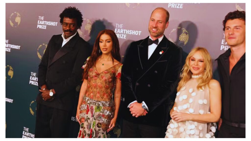 Cerimônia do Earthshot Prize no Museu do Amanhã, Rio de Janeiro, com a presença do Príncipe William e vencedores como a empresa brasileira Re.green.