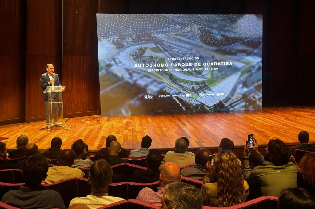 Projeto do novo Autódromo Parque de Guaratiba, no Rio de Janeiro, com meta de trazer a Fórmula 1 de volta.