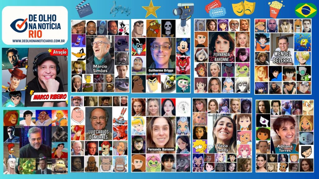 ícones da dublagem nacional e seus personagens