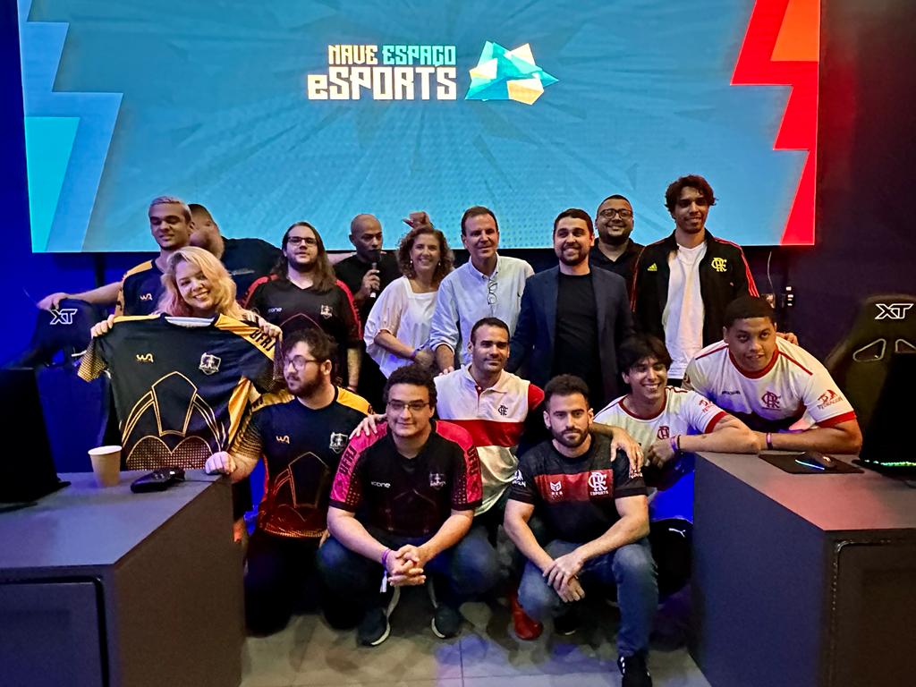 Arena Gamer no Engenhão, espaço público que sedia eventos de eSports no Rio de Janeiro.