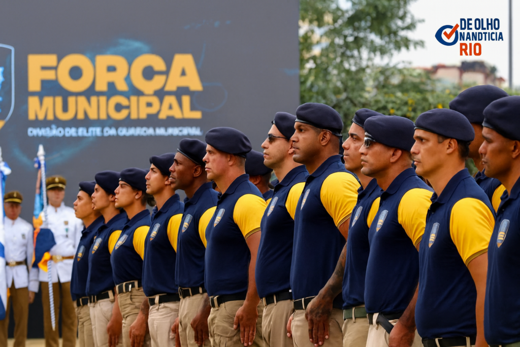 Guarda Municipal do Rio de Janeiro se preparando para a Força Municipal de Segurança