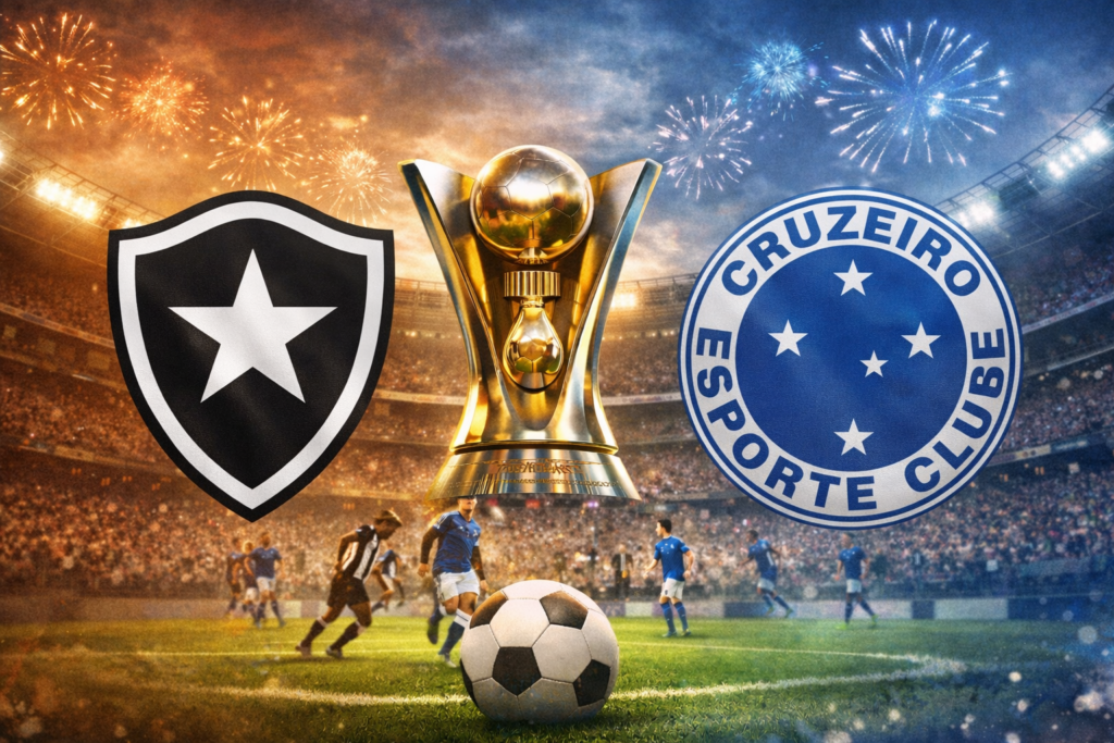 Botafogo e Cruzeiro em campo pelo Campeonato Brasileiro 2026.