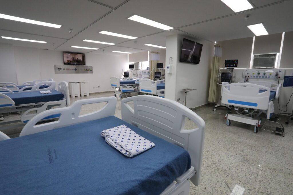 novo setor de trauma do Hospital do Andaraí na zona norte do Rio de Janeiro.