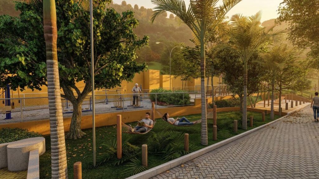 anúncio das obras de urbanização no Horto, Rio de Janeiro.