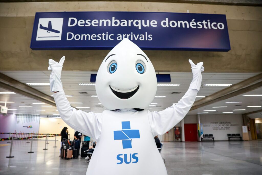 Campanha de Vacinação Sarampo Aeroportos RJ.
