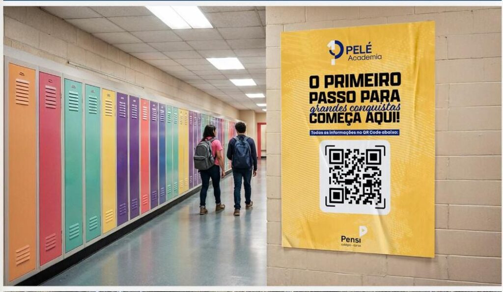unidade da Pelé Academia em escola parceira.