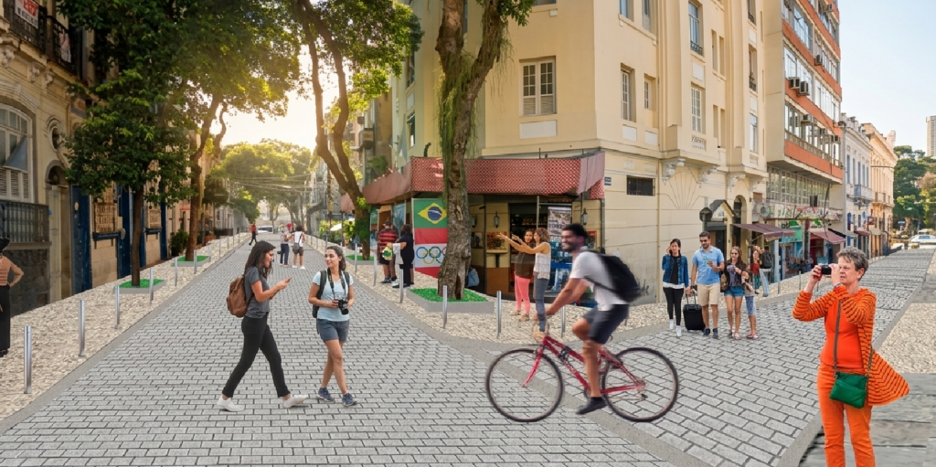 Obras do Boulevard Selarón e criação do Distrito de Arte e Cultura da Lapa no Rio de Janeiro.