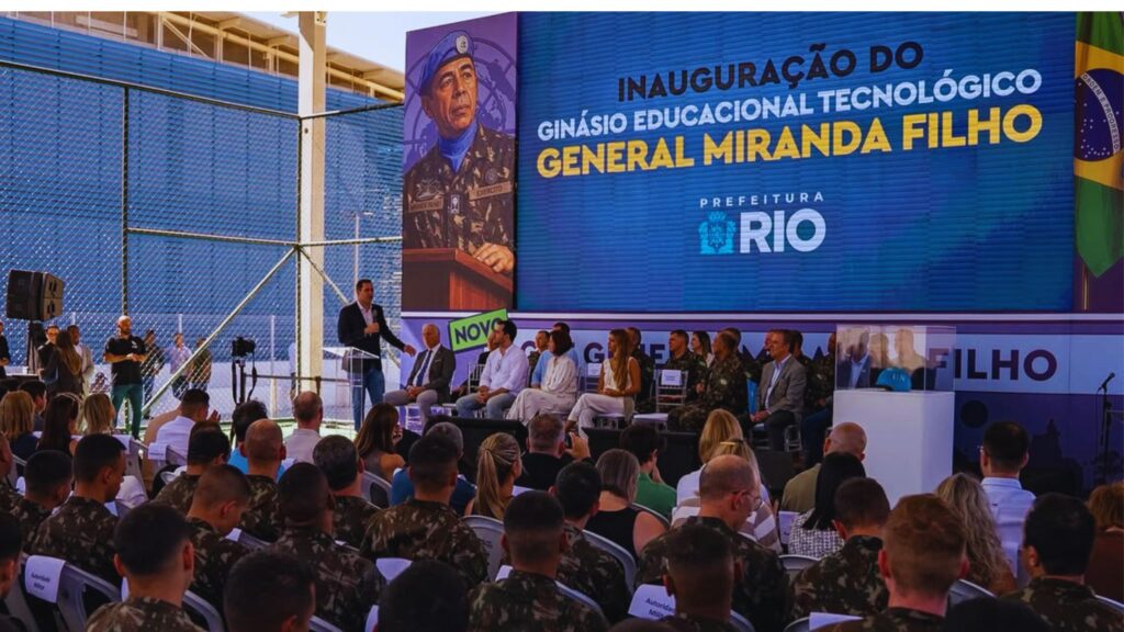 Novo GET General Miranda Filho inaugurado em Inhoaíba amplia rede municipal de escolas do Rio de Janeiro.