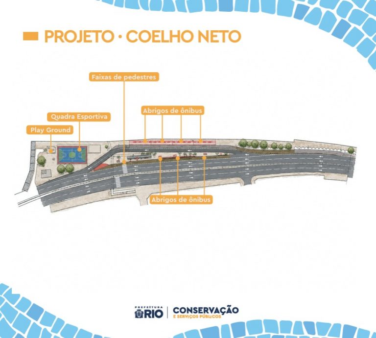 Construção do Terminal de Coelho Neto amplia integração com o metrô.
