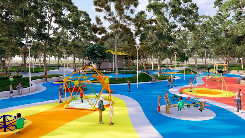Parque Recanto do Trovador em Vila Isabel durante obras de revitalização no Rio de Janeiro
