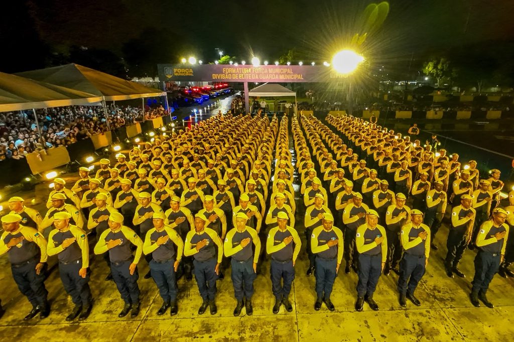 Formatura de novos agentes da Força Municipal da GM-Rio no Rio de Janeiro.