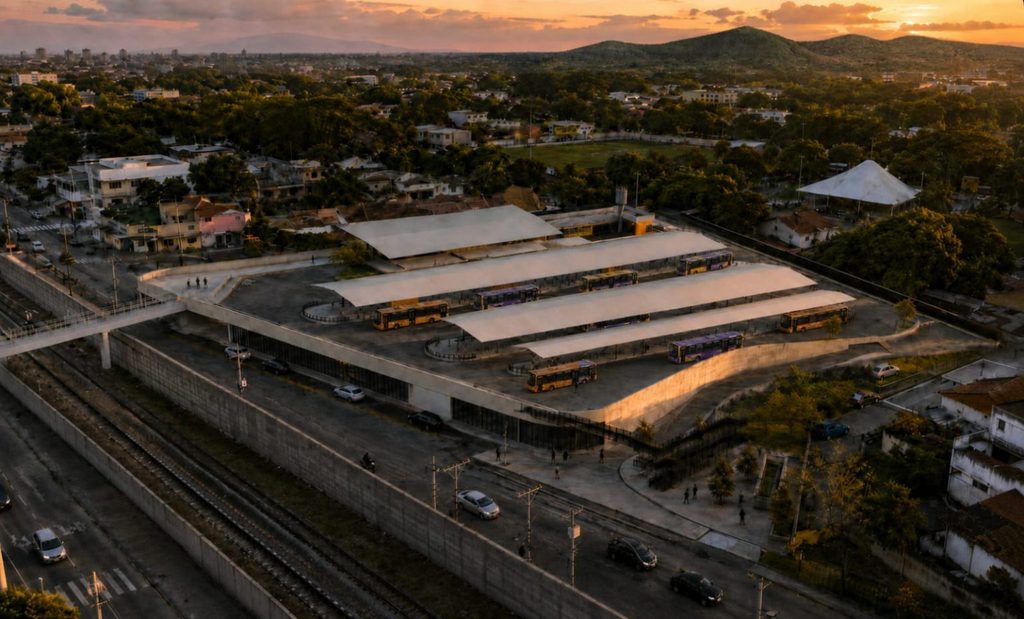 Obras do Novo Terminal Intermodal de Campo Grande na Zona Oeste do Rio